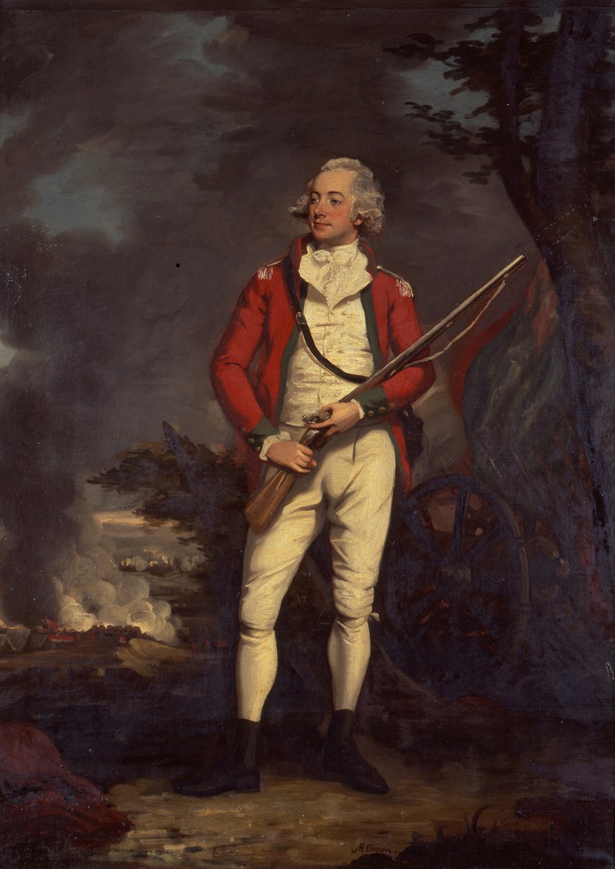 Retrato de Sir Roger Hale Sheaffe, Bt, c.1790 (óleo sobre tela) de Mather Brown