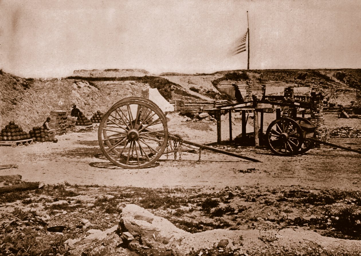 Fort Johnson, Charleston, Carolina do Sul, 1861-65 de Mathew B. Brady