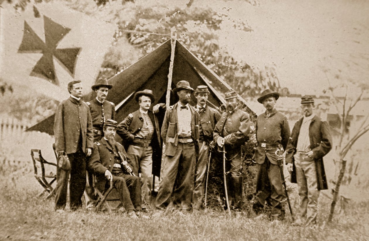 General Charles Griffin e Oficiais, 1861-65 de Mathew B. Brady
