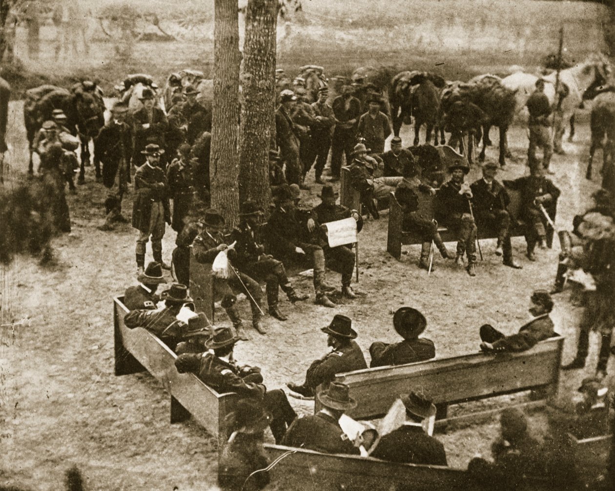 Conselho Geral da Guerra de Grant, 1864 de Mathew B. Brady