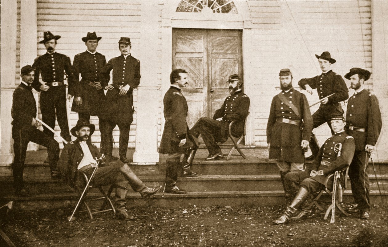 Major General George G. Meade e Staff, 1861-65 de Mathew B. Brady