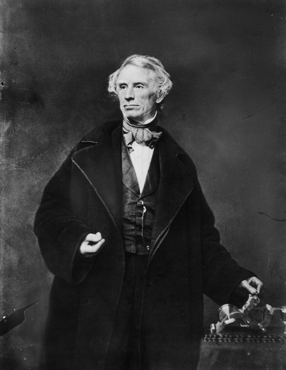 Samuel Finley Breese Morse na Academy of Design em Nova York, 1841 de Mathew B. Brady