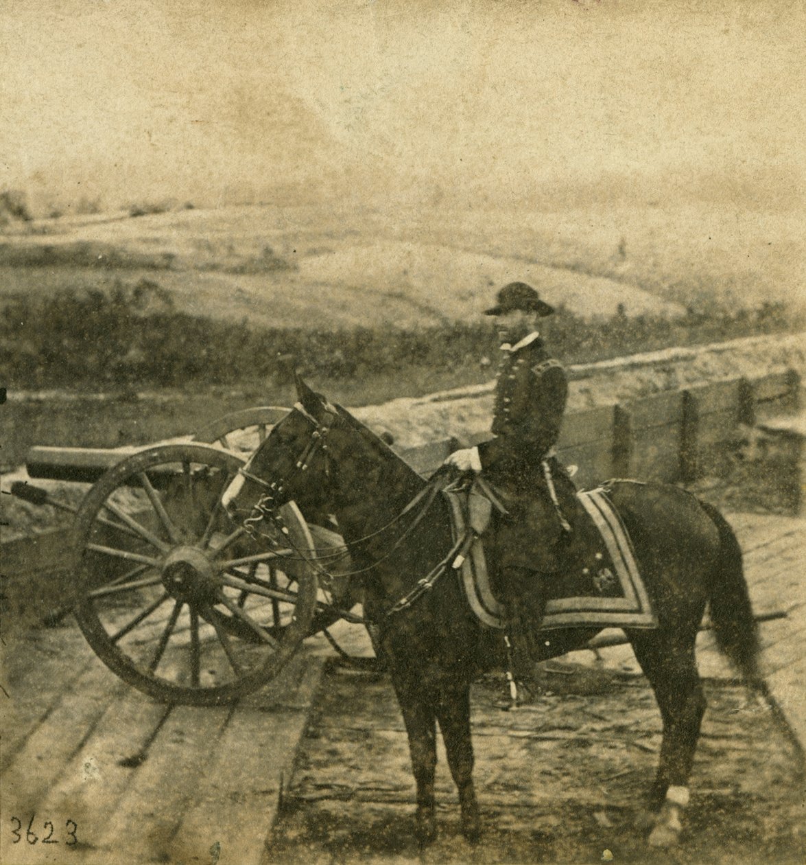 Major General WT Sherman e cavalo, 1864 de Mathew B. Brady