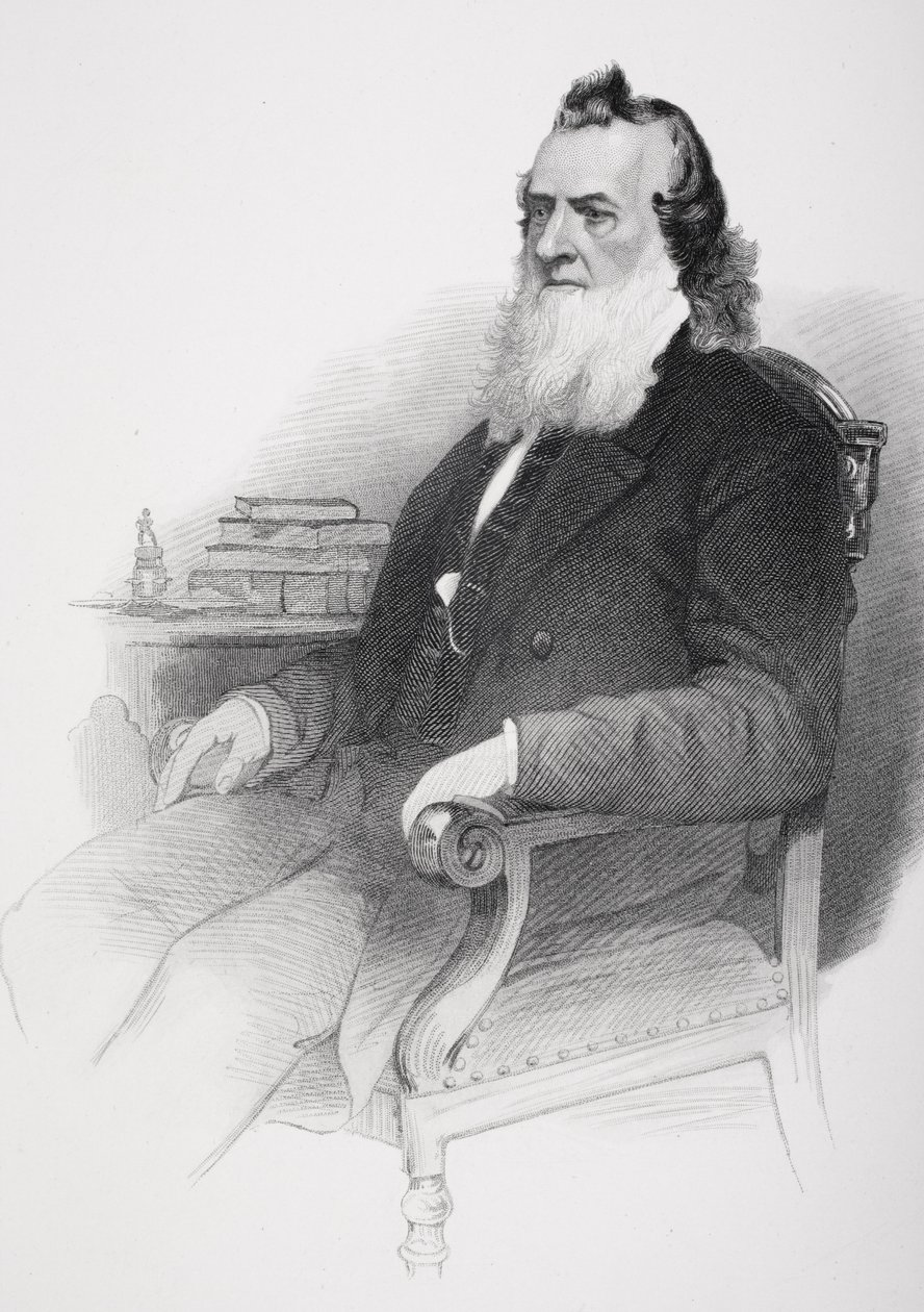 Retrato de Gideon Welles (1802-78) de Mathew B. Brady