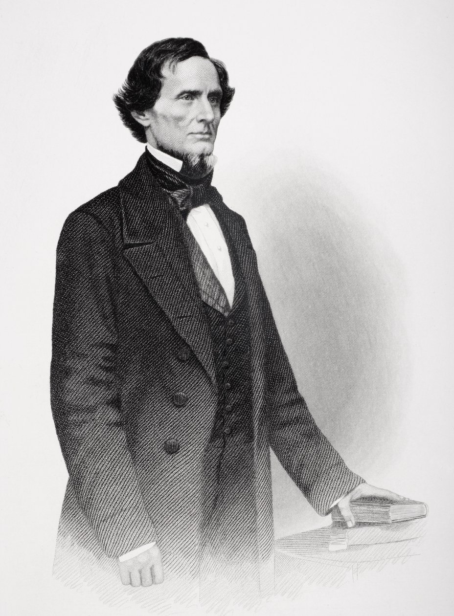 Retrato de Jefferson Davis (1808-1889) de Mathew B. Brady