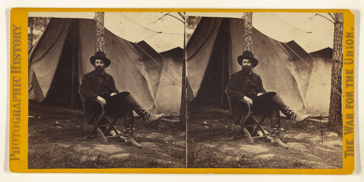 Dana, Secretário-Adjunto da Guerra; fotografia tirada no Quartel-General do General Grant, na Virgínia. de Mathew B. Brady