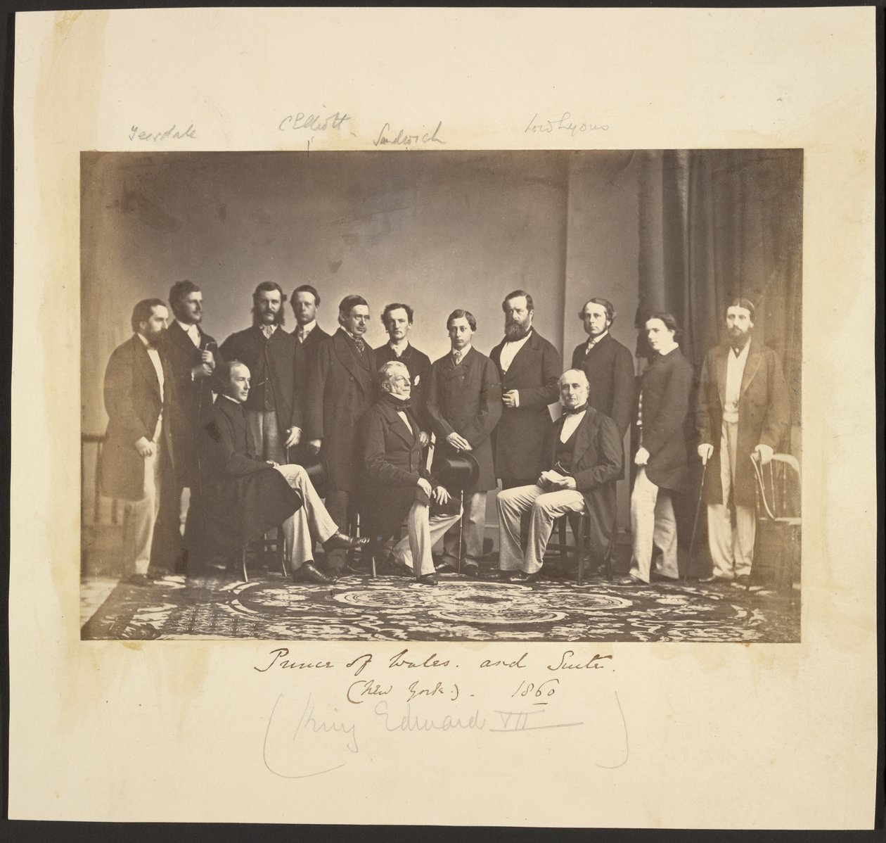 Prince of Wales and Suite (Nova Iorque). 1860 de Mathew B. Brady