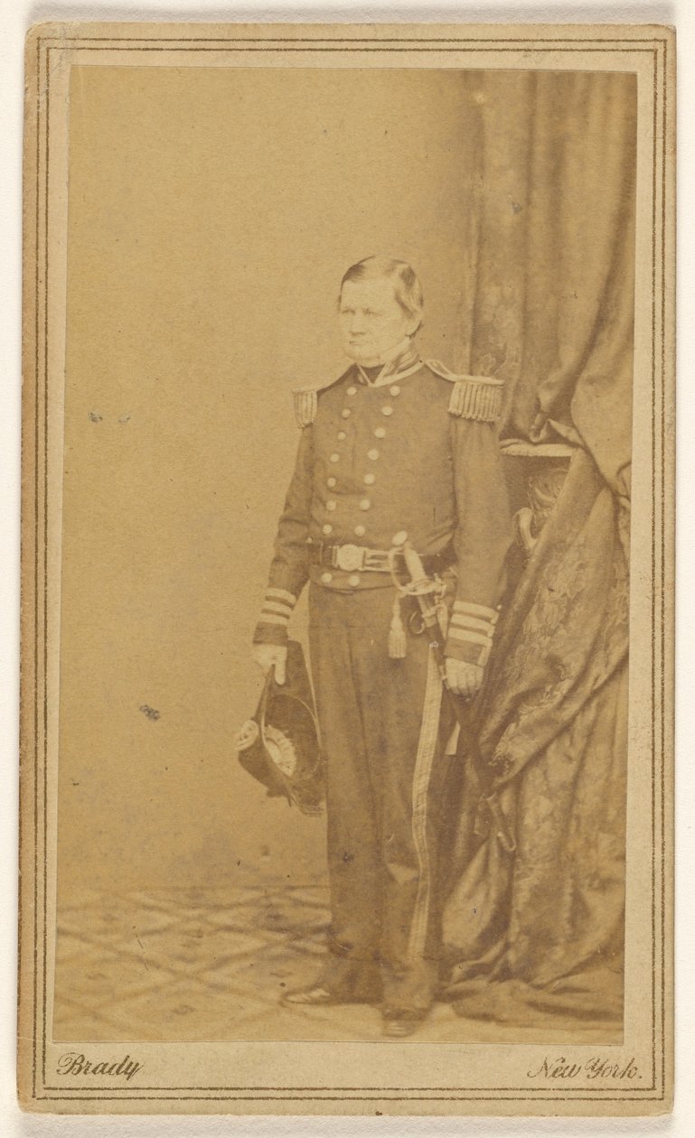 Konteradmiral Jas. Smith, U.S.N. Ch. Bu of Jacks & (---illeg.) Feb 9. 63. de Mathew B. Brady