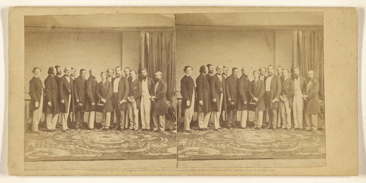 [O príncipe de Gales e a sua comitiva] de Mathew B. Brady