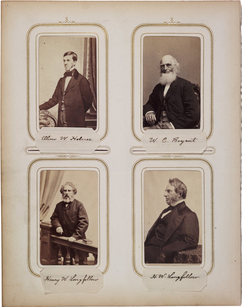 Álbum de 200 cartes de visite, a maioria por Brady 1865 ca. de Mathew B. Brady