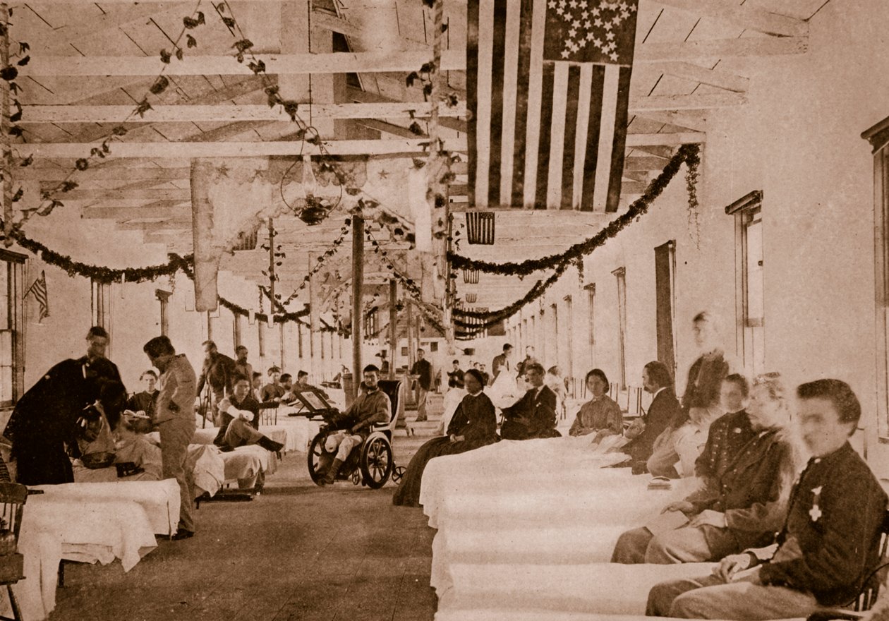 Hospital do Exército perto de Washington, DC, 1861-65 de Mathew B. Brady