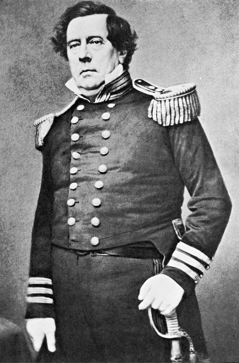 Comodoro Perry (foto a p/b) de Mathew Brady