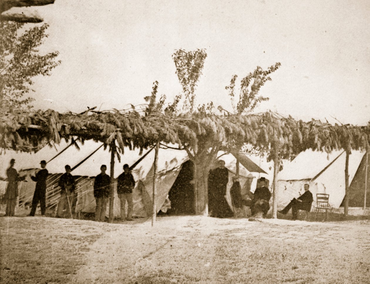 Hospital Geral, City Point, 1861-65 de Mathew B. Brady