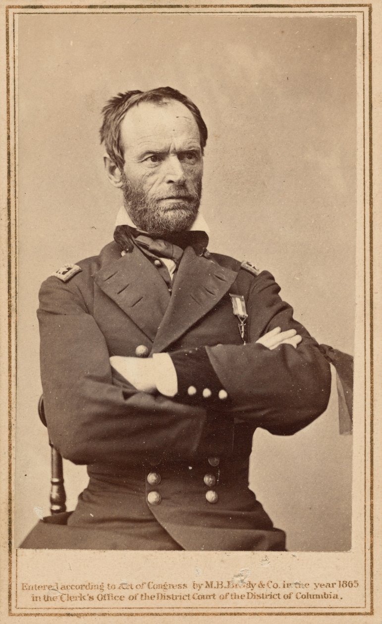 General William Tecumseh Sherman, 1865 (foto) de Mathew Brady