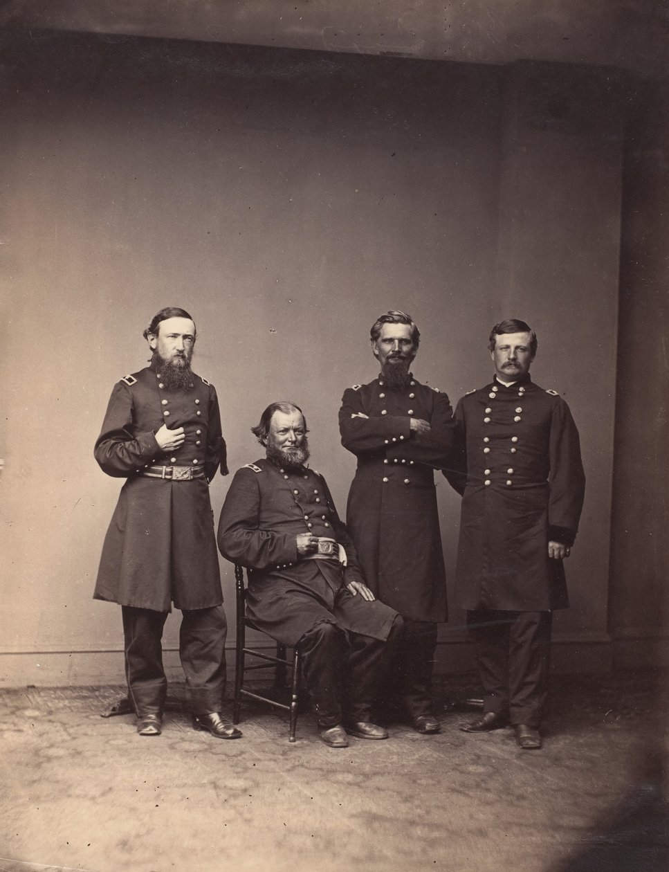 General William Ward e Staff, ca. 1861. de Mathew Brady