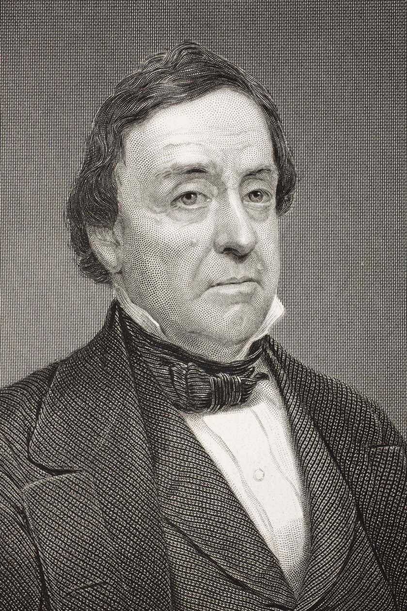 Lewis Cass, da &39;Galeria de Retratos Históricos&39;, publicado em 1880 de Mathew B. Brady