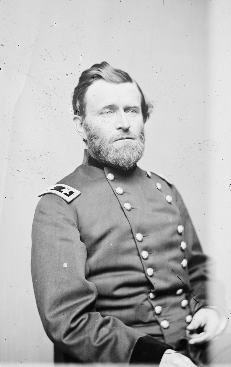 Major-General Ulysses S. Grant, oficial do Exército Federal, 1861-5 de Mathew B. Brady