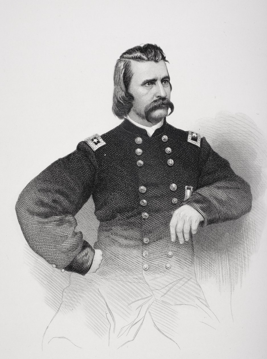 Retrato de John Alexander Logan (1826-86) (lito) de Mathew B. Brady