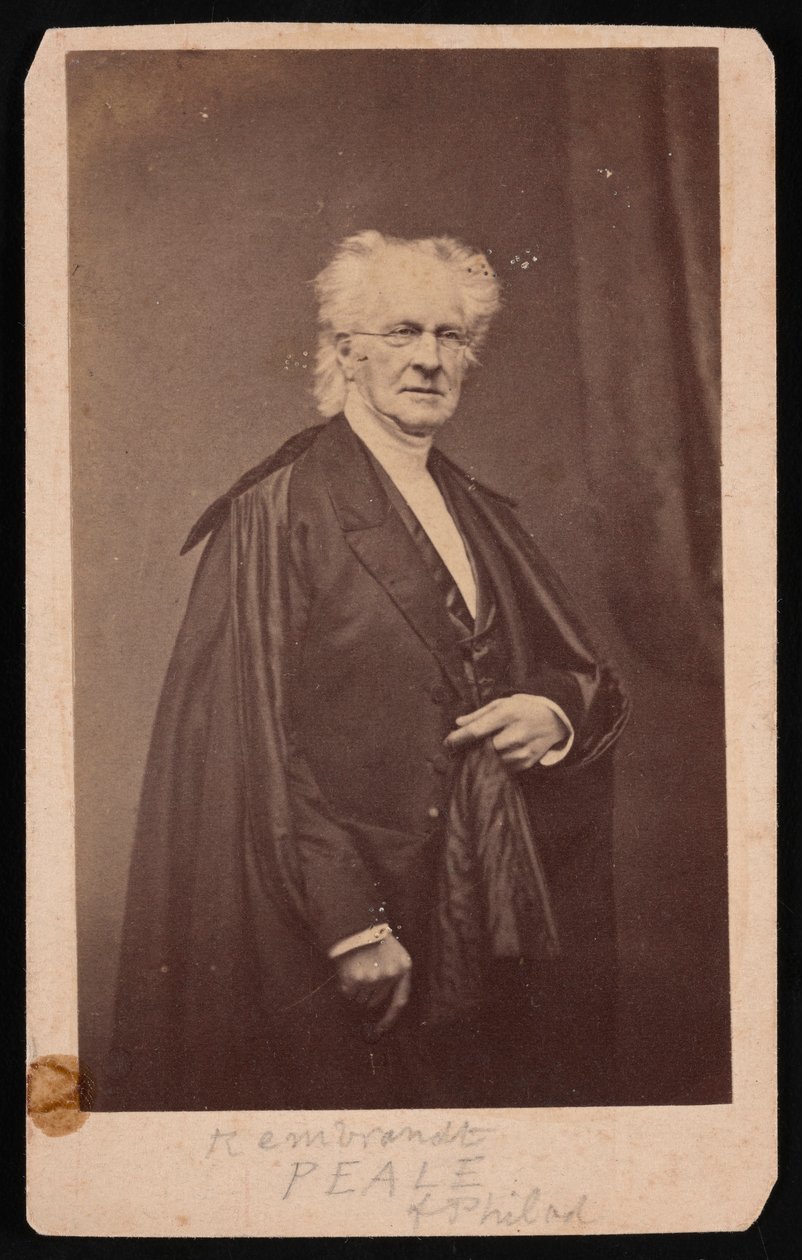 Retrato de Rembrandt Peale 1778-1860, Antes de 1860. de Mathew Brady