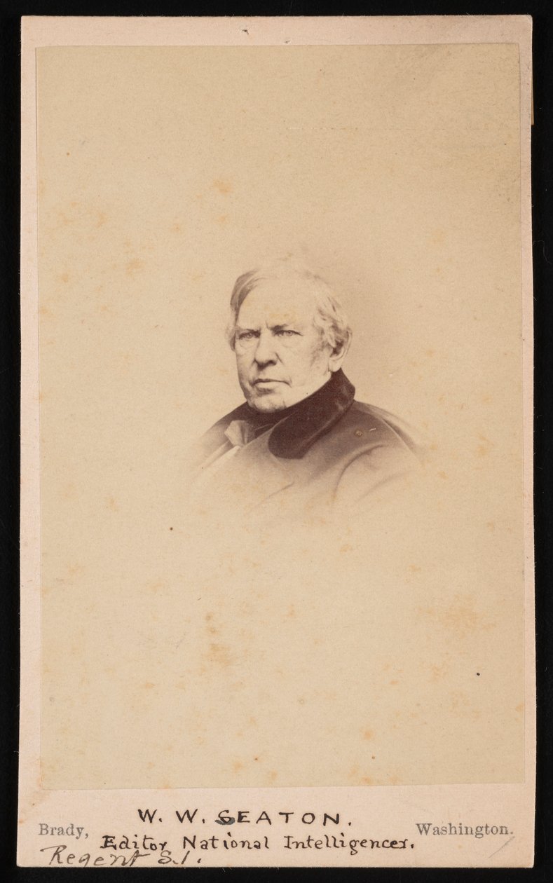 Retrato de William Winston Seaton 1785-1866, Antes de 1866. de Mathew Brady