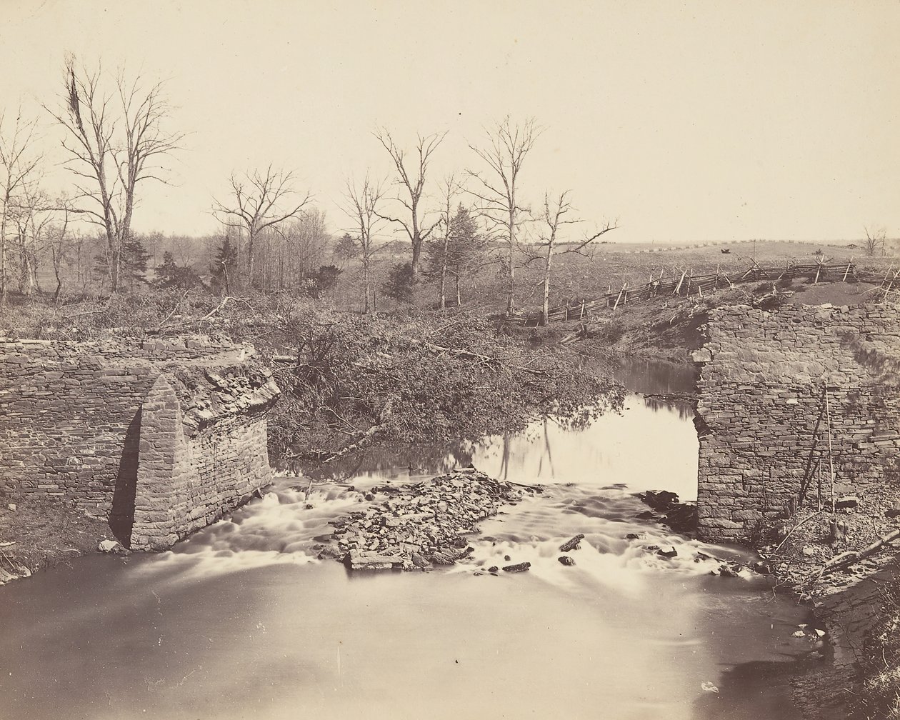 Ponte de Pedra - Bull Run, 1862. de Mathew Brady