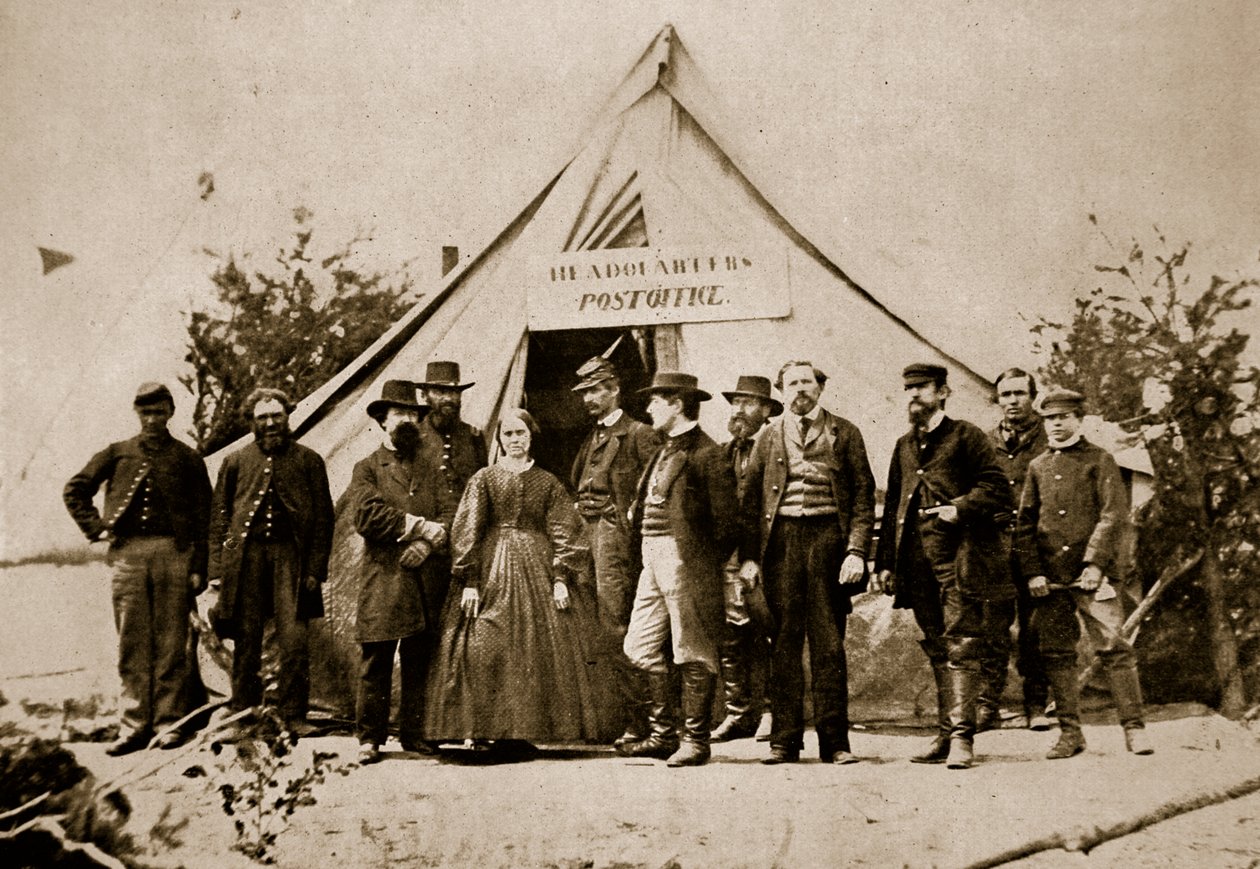Os Correios, Sede do Exército do Potomac, 1861-65 de Mathew B. Brady