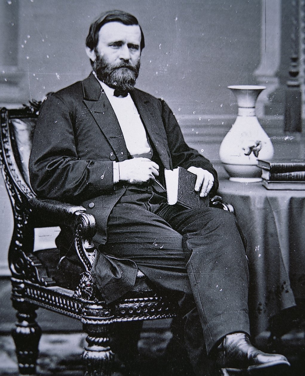 Ulysses Simpson Grant (1822-85) (foto a p/b) de Mathew Brady