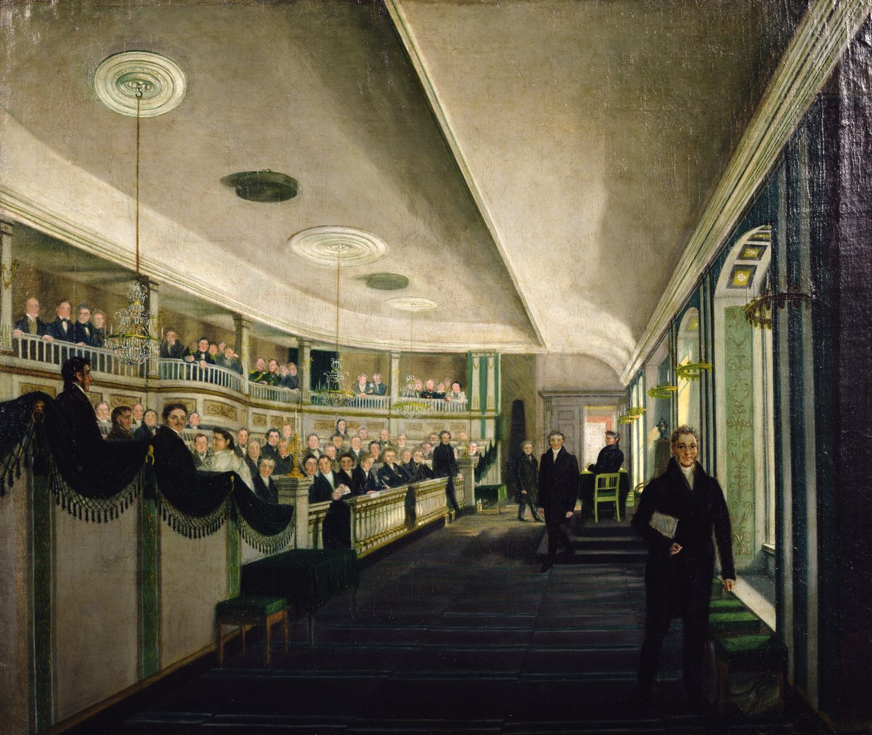 Do Old Sorting Assembly Hall (óleo sobre tela) de Mathias Soltenberg