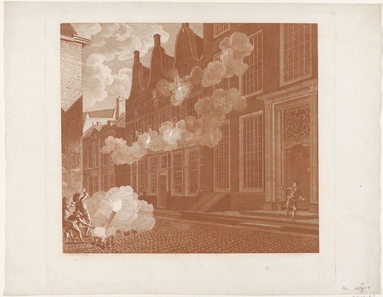 Descasque da casa de Lucas van Steveninck, 1787 de Mathias de Sallieth