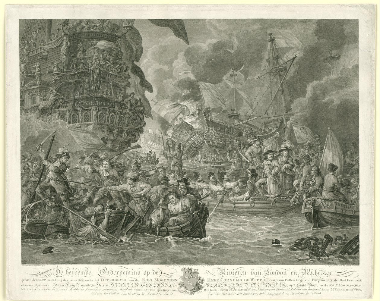 O Raid Holandês na Medway e a Captura do Carlos Real, 1667 de Mathias de Sallieth