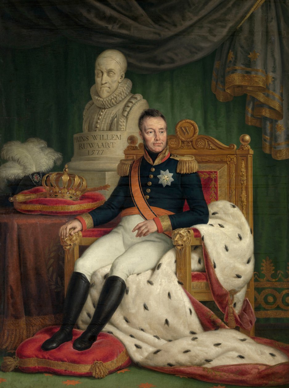 Rei Willem I (óleo sobre tela) de Mathieu Ignace van Bree