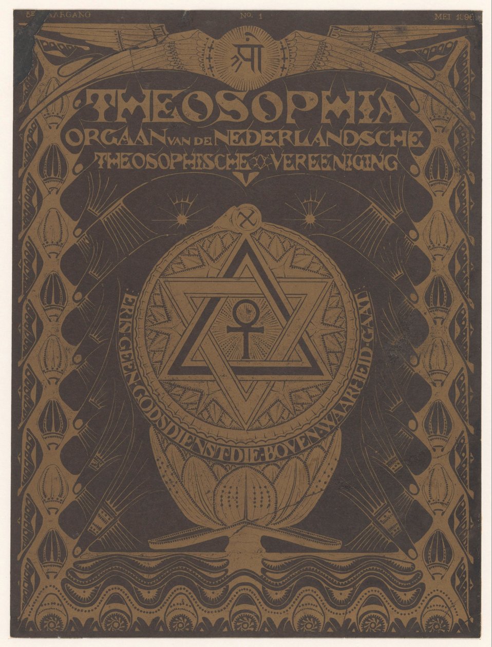 Revista de capa Theosophia de Mathieu Lauweriks