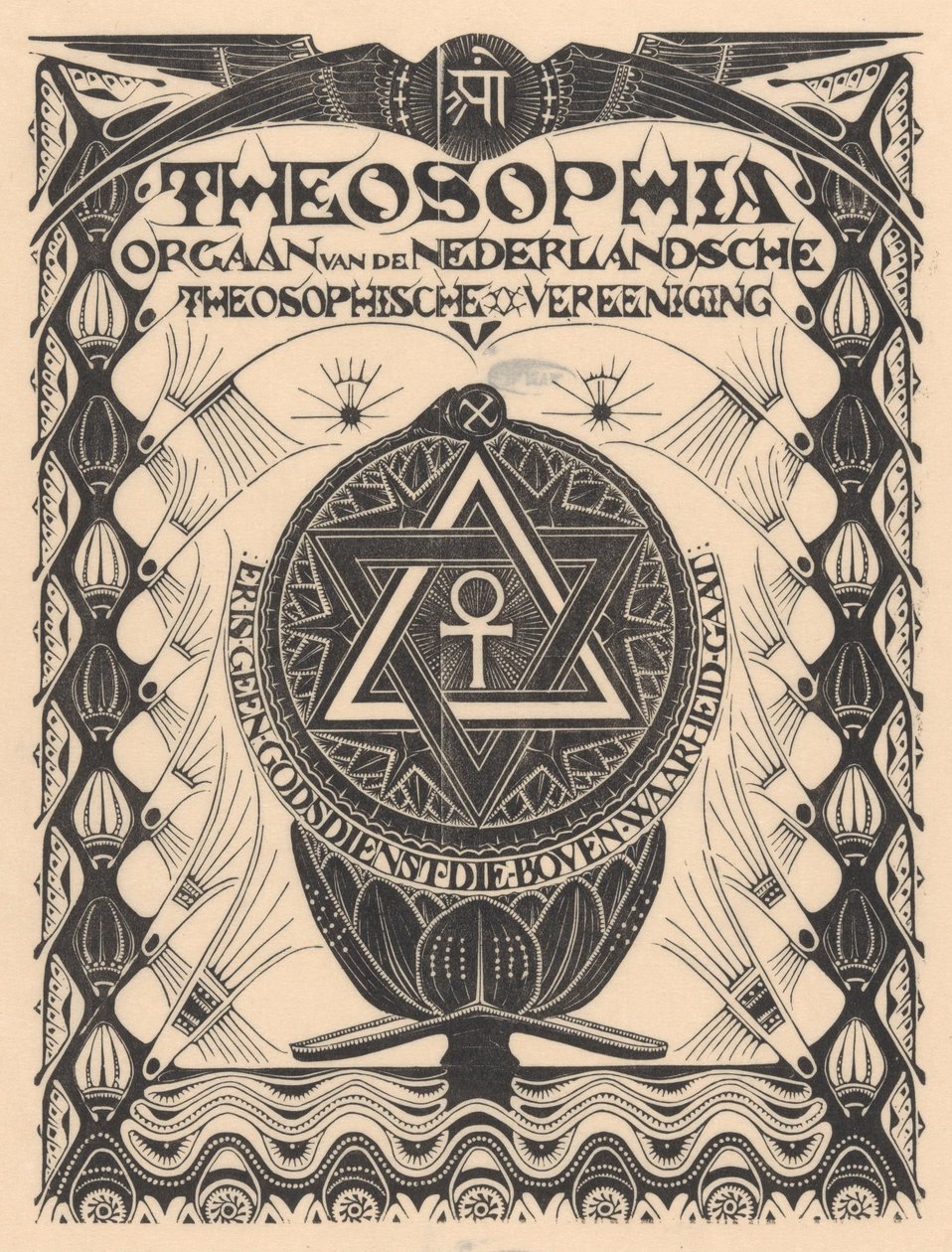 Revista de capa Theosophia de Mathieu Lauweriks