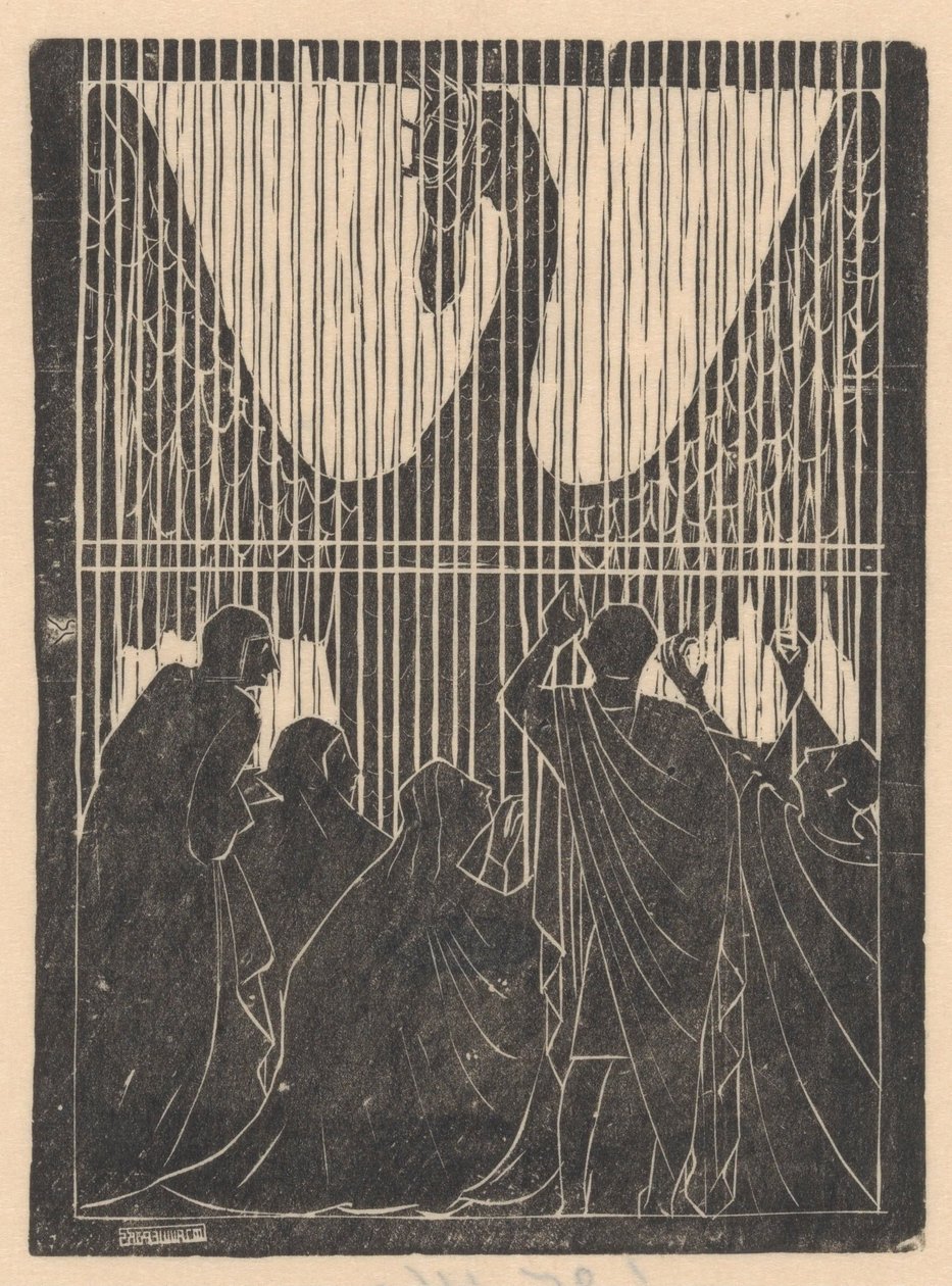 Cisne atrás da cerca de Mathieu Lauweriks