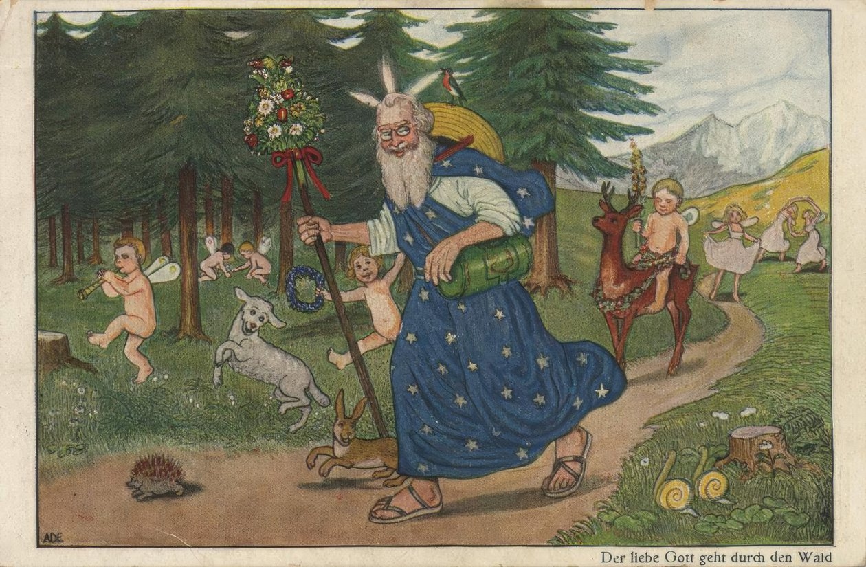 O bom Deus caminha pela floresta de Mathilde Ade