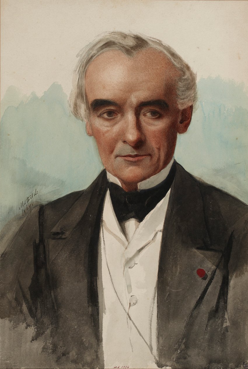 Retrato do escritor Prosper Mérimée 1803-1870, 1869. de Mathilde Bonaparte