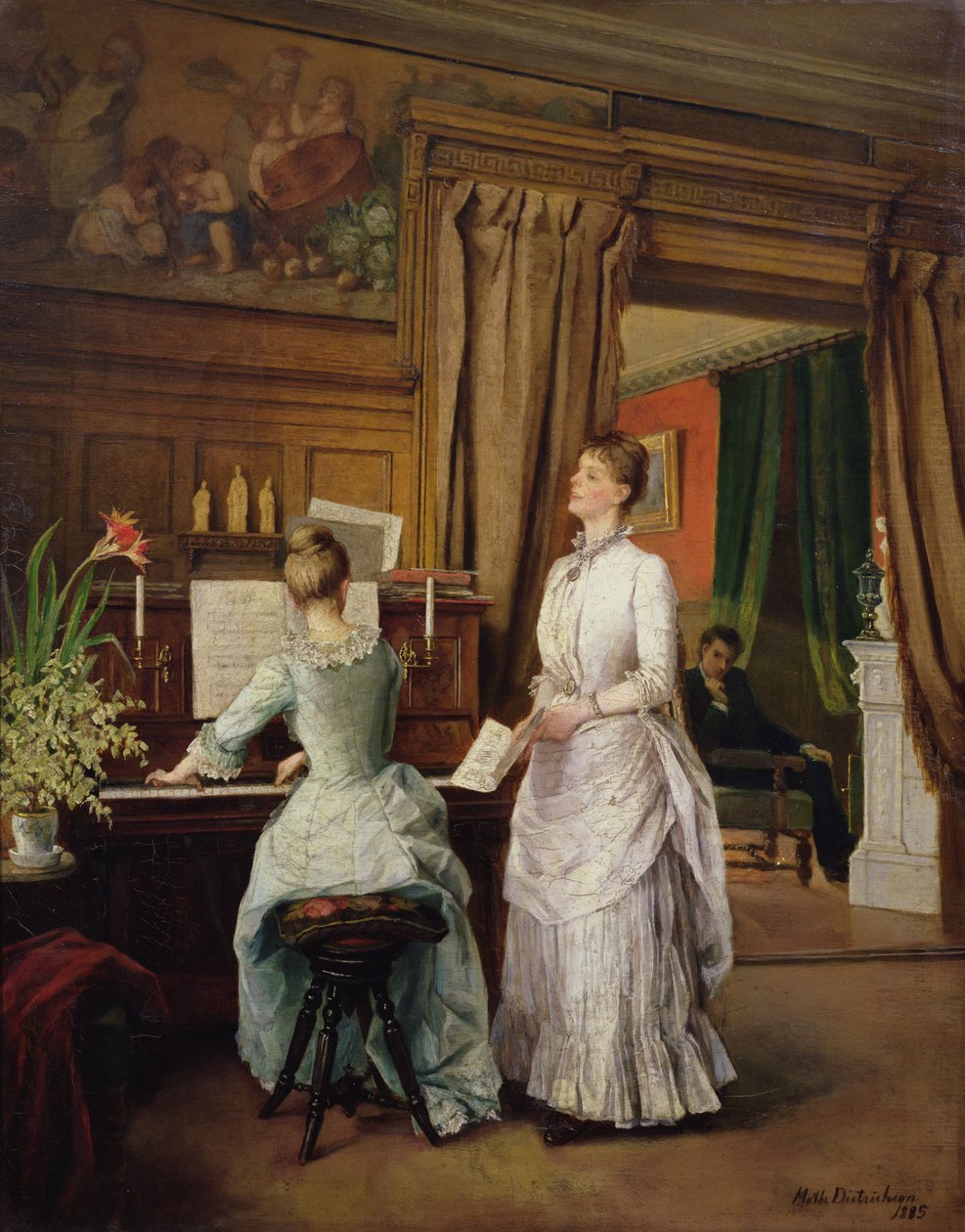 Mulheres na Sala de Música de Mathilde Dietrichson