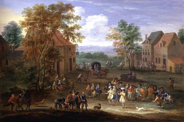 Festival em uma aldeia rural de Mathys Schoevaerdts