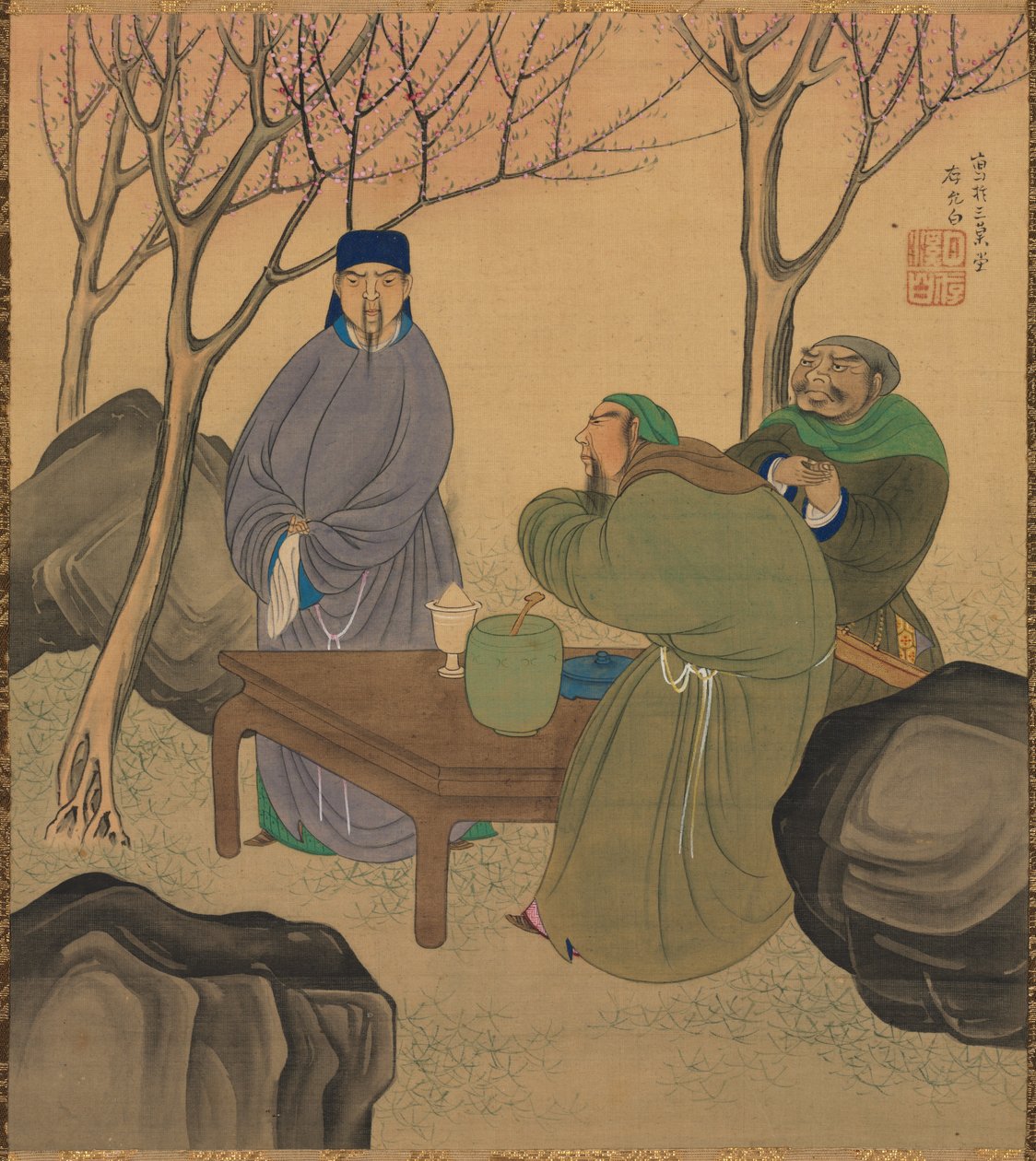 Romance dos Três Reinos, de 1800. de Matsumura Goshun