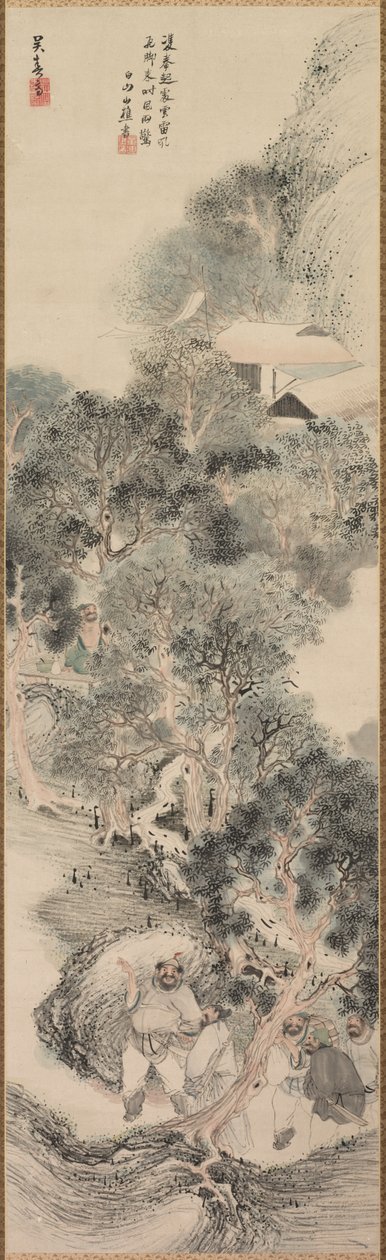 Bandidos da margem da água, 1800s-1800 atrasados. de Matsumura Goshun
