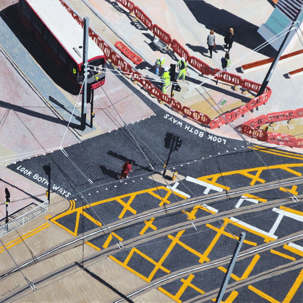 Check Your Travel, 2020 (acrílico sobre painel) de Matt Bannister