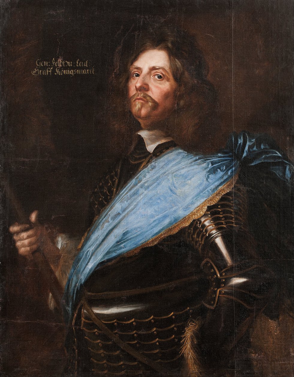Marechal de campo, conde Hans Christoffer de Königsmarck, 1651 de Mattaus the Younger Merian