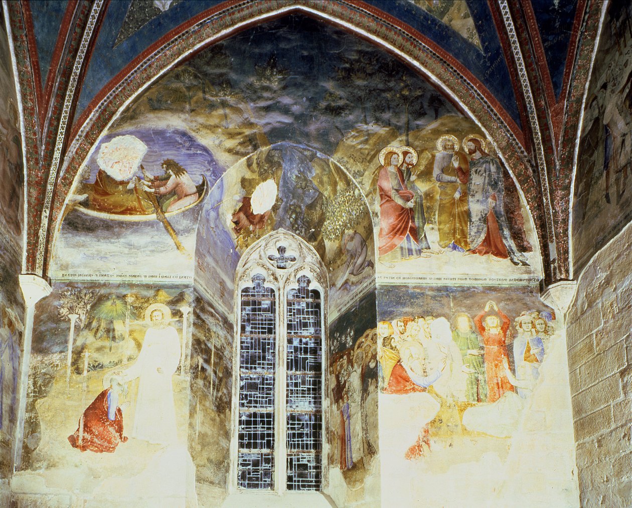 Cenas da Vida de São João Evangelista, da Capela de São João, 1347 de Matteo Giovanetti
