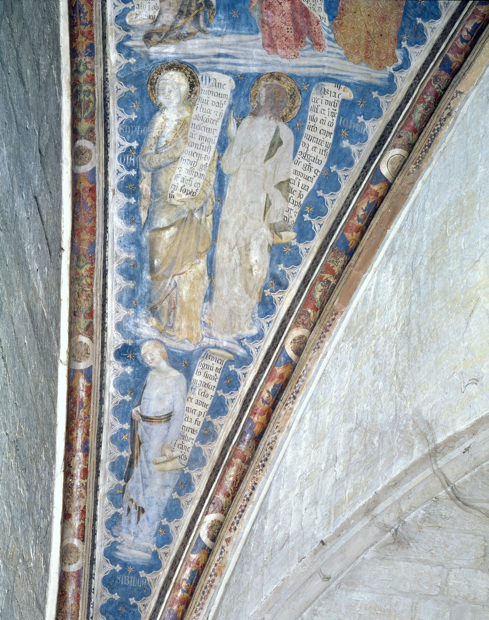 Os Profetas da Audiência La Salle de la Grande (Câmara da Audiência) c.1353 (ver 87123) de Matteo Giovanetti