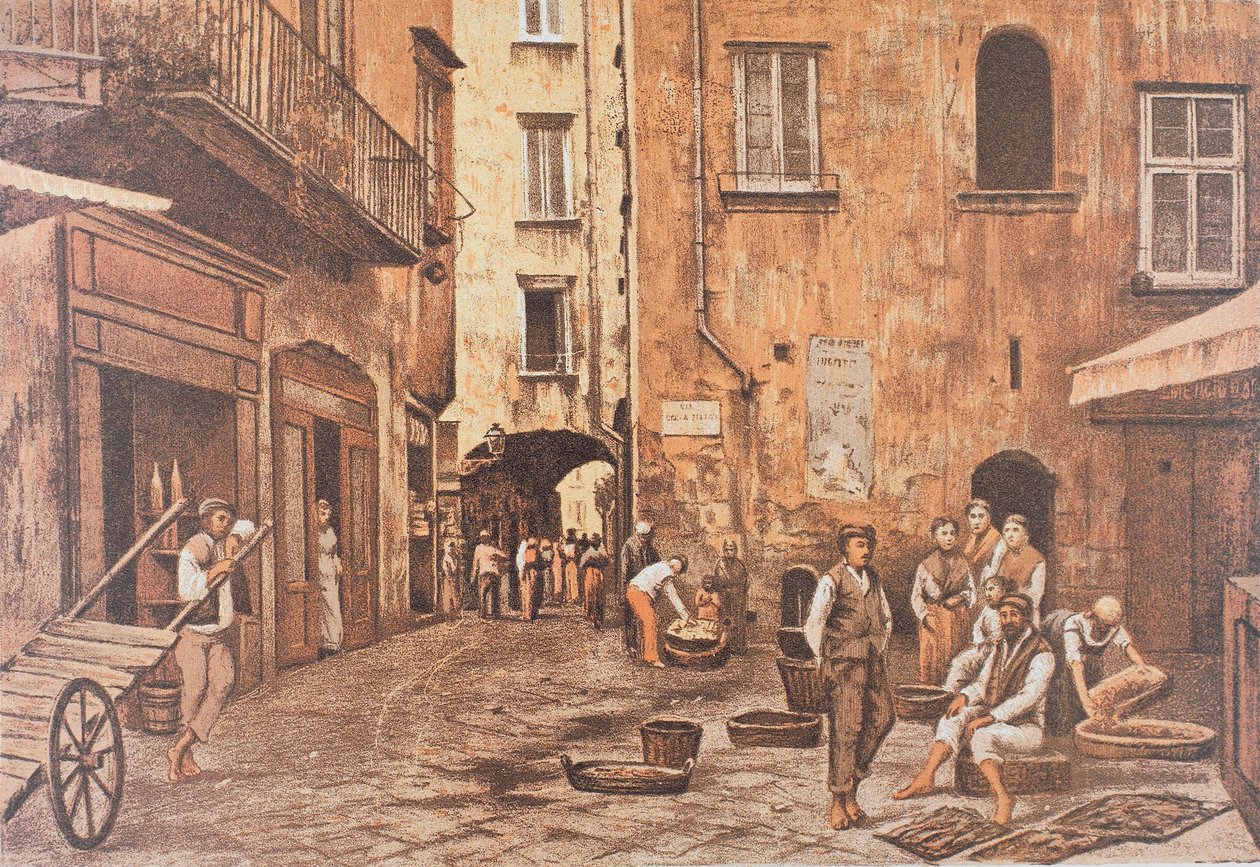 Itália, Nápoles, Piazzetta di Porto de Matteo Zampella de Matteo Zampella