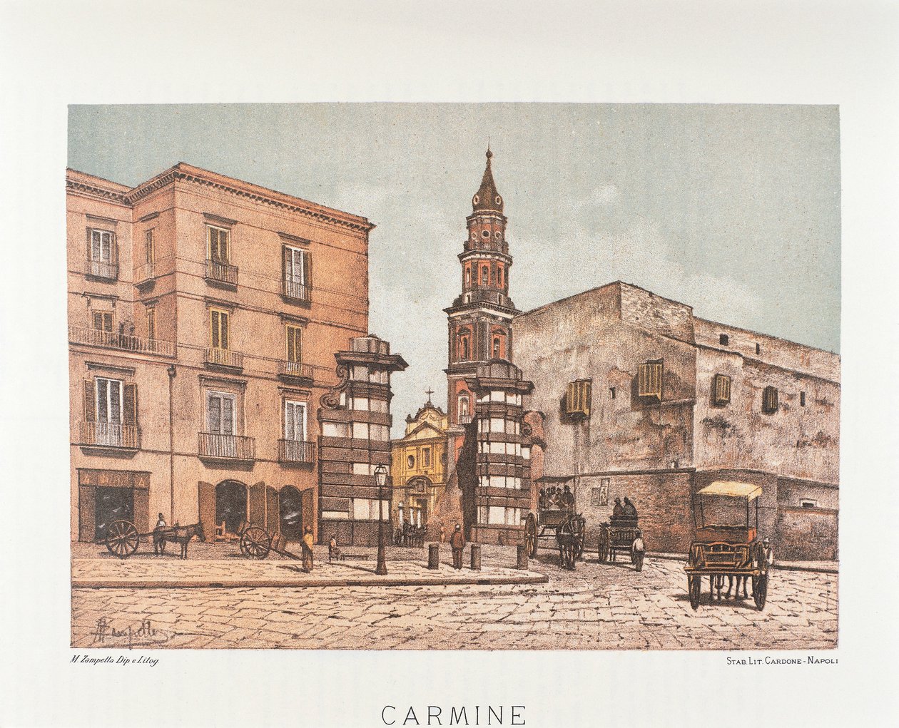 Itália, Nápoles, Santa Maria del Carmine de Matteo Zampella