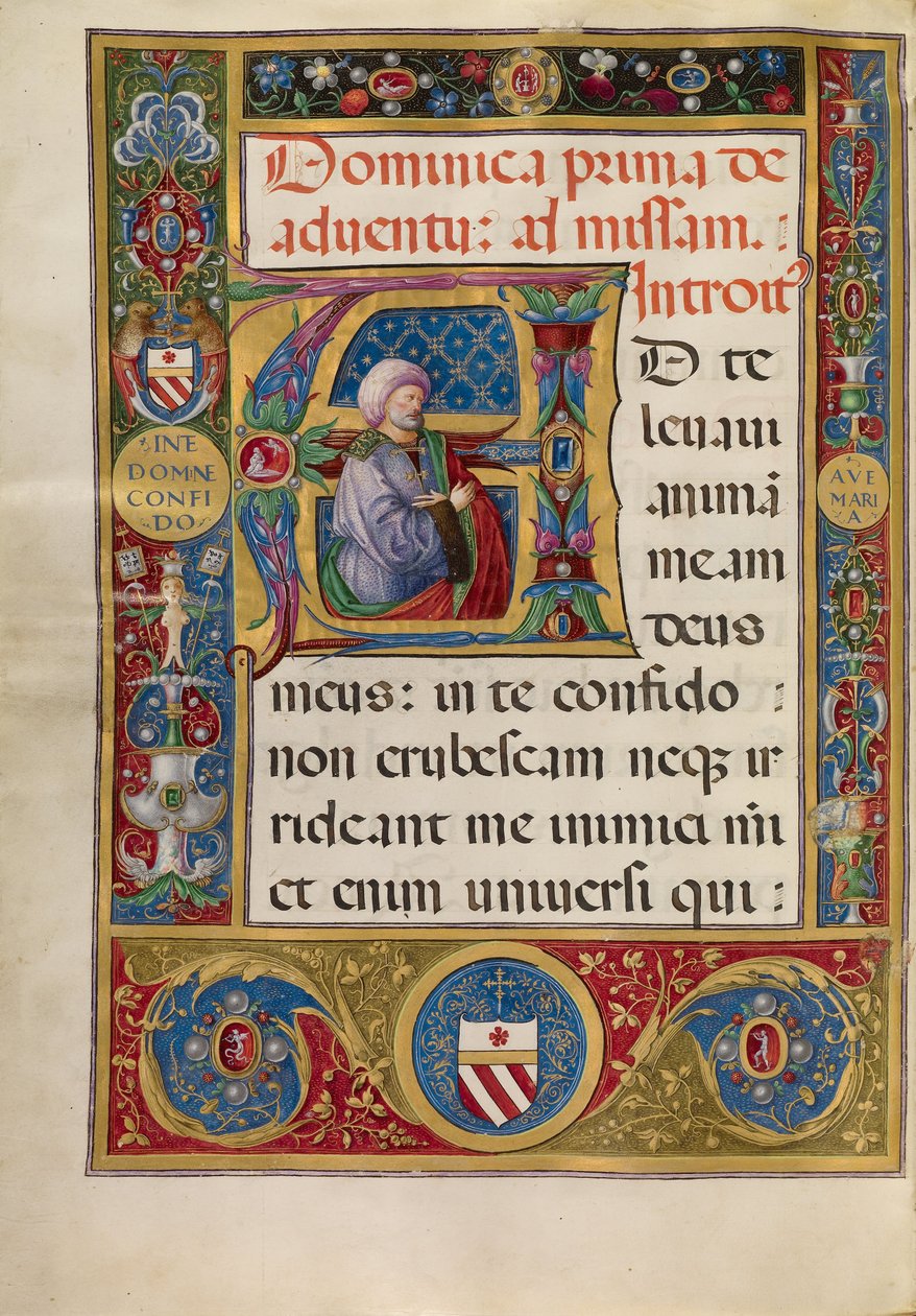 A inicial de Matteo da Milano