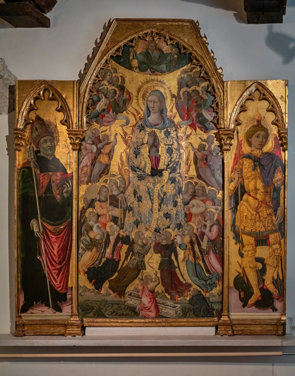 Assunção da Virgem, primeira metade do século XV (têmpera sobre madeira) de Matteo di (c.1430 95) Giovanni