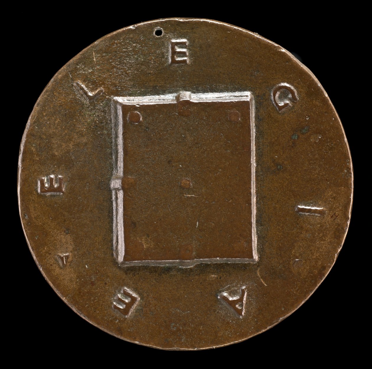 Livro Fechado [reverso], c. 1446. de Matteo di Andrea de Pasti