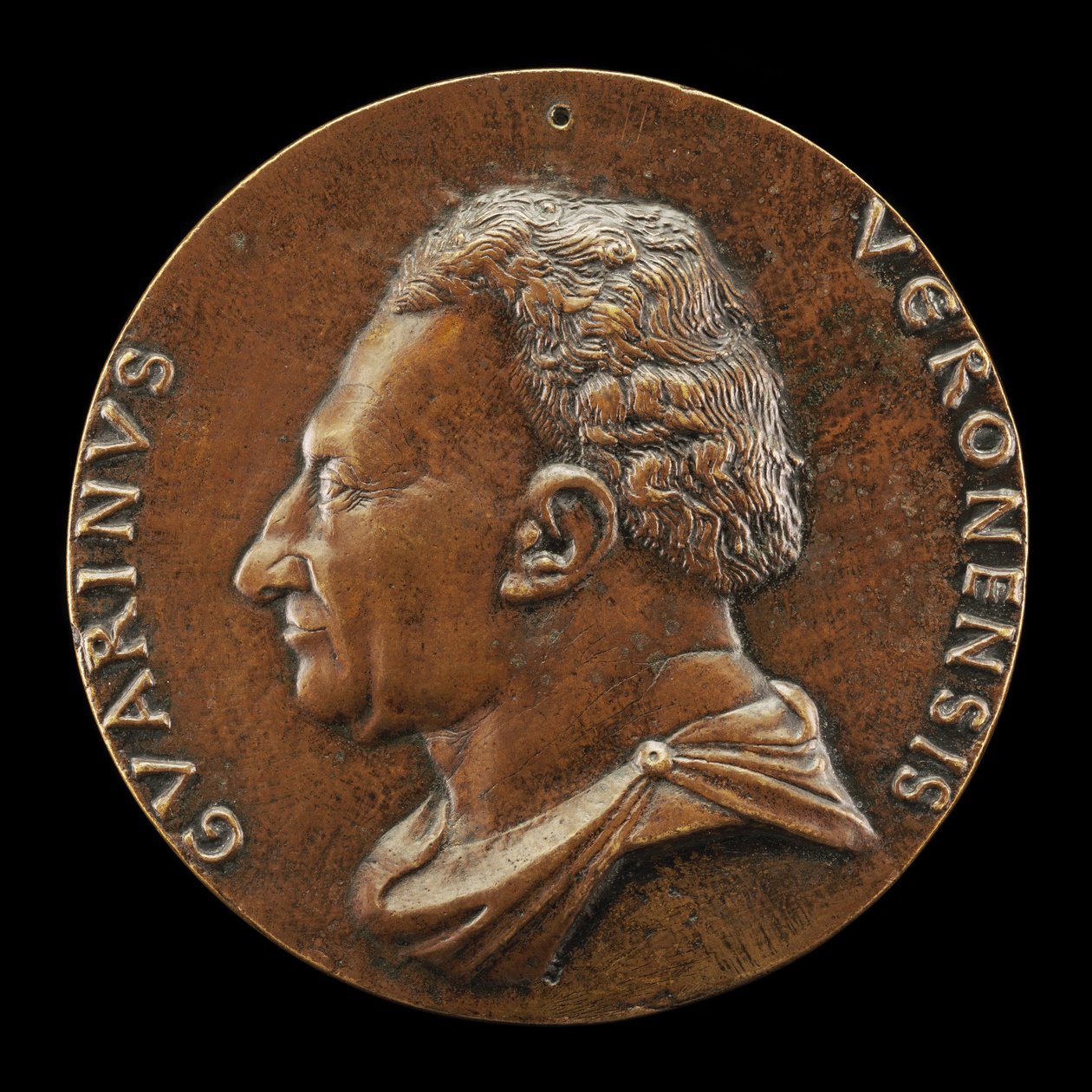 Guarino da Verona, 1374-1460, Humanista [anverso], c. 1446. de Matteo di Andrea de Pasti